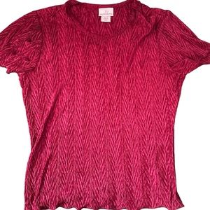 Babydoll Maroon Red Frilly Ruffle Short Sleeve Top